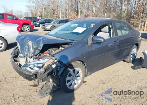 2016 Toyota Corolla Le z USA, uszkodzony, nr VIN 2T1BURHEXGC632182